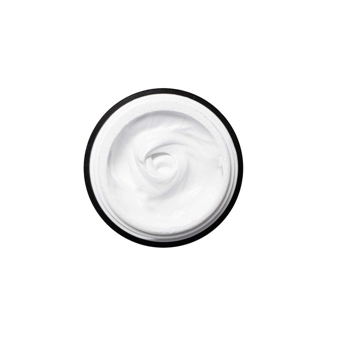 Vista de cima do frasco aberto a mostrar a tonalidade do Urban Design Cre Designer Paint White