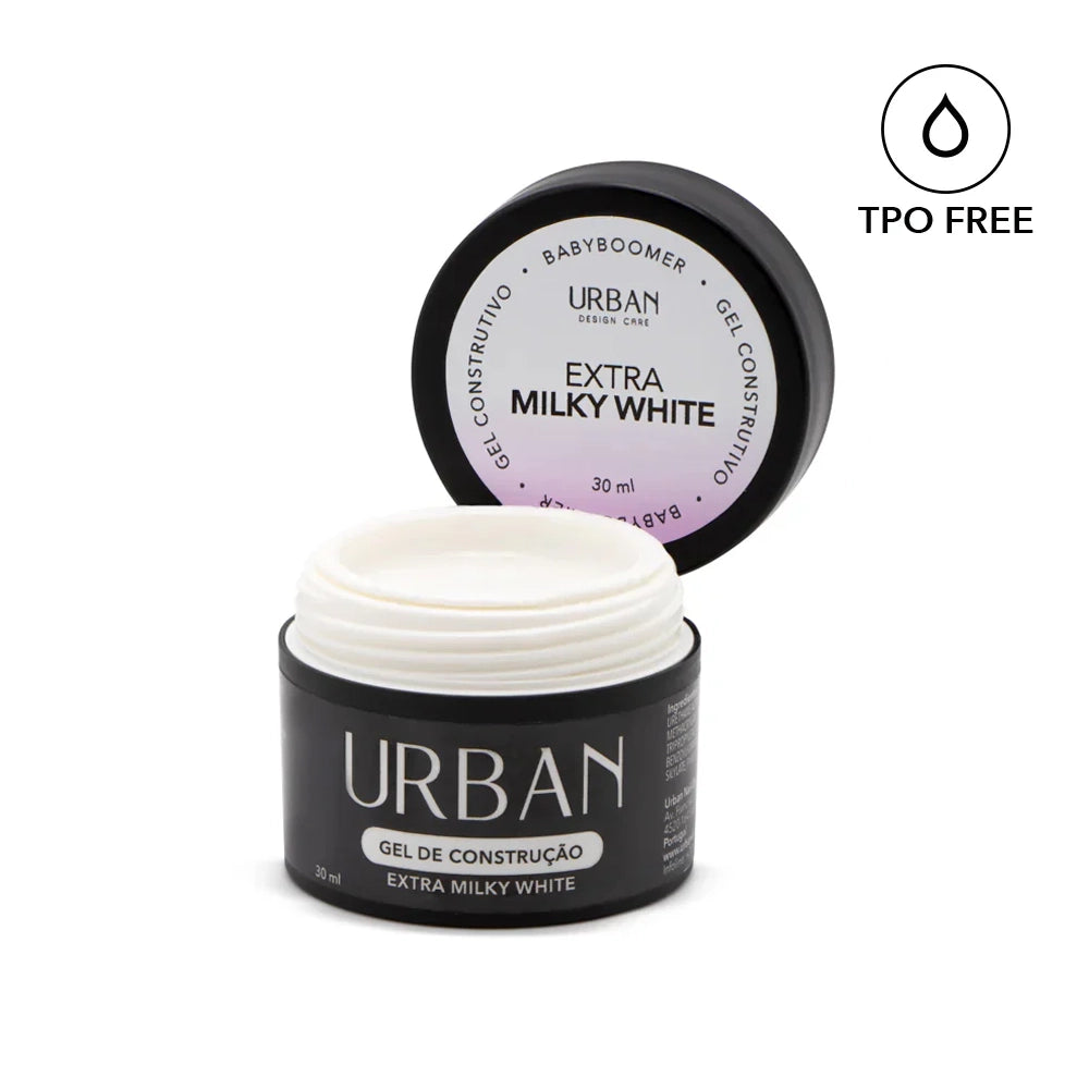 Boião preto aberto a mostrar o produto