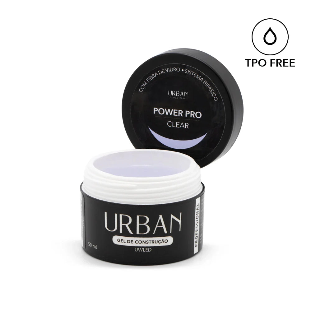 Boião preto aberto com produto