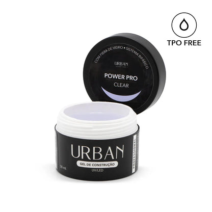 Boião preto aberto com produto