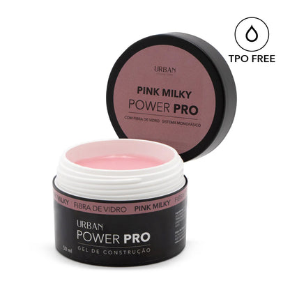 Boião preto aberto com rótulo rosa a mostrar produto