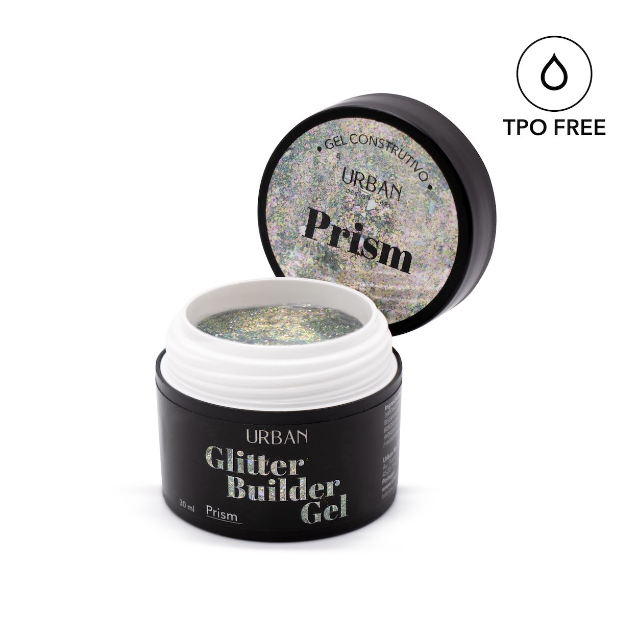 Aufbaugel - Glitter Builder Gel Prism 30 ml