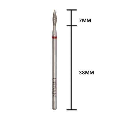 Carbide Diamantado Gota Chama Longa – Gramagem Suave