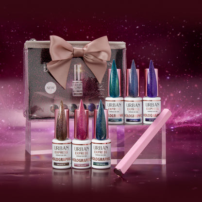Kit 6 Cores Express Holographic Cat Eye 