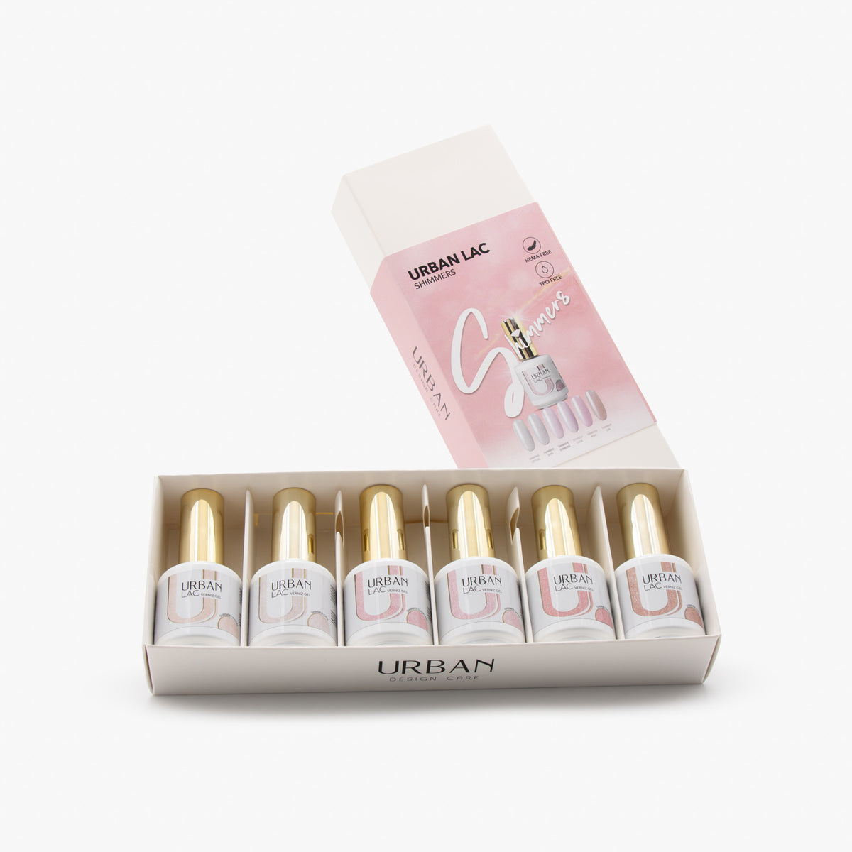 Kit 6 Colores Urban Lac Shimmers
