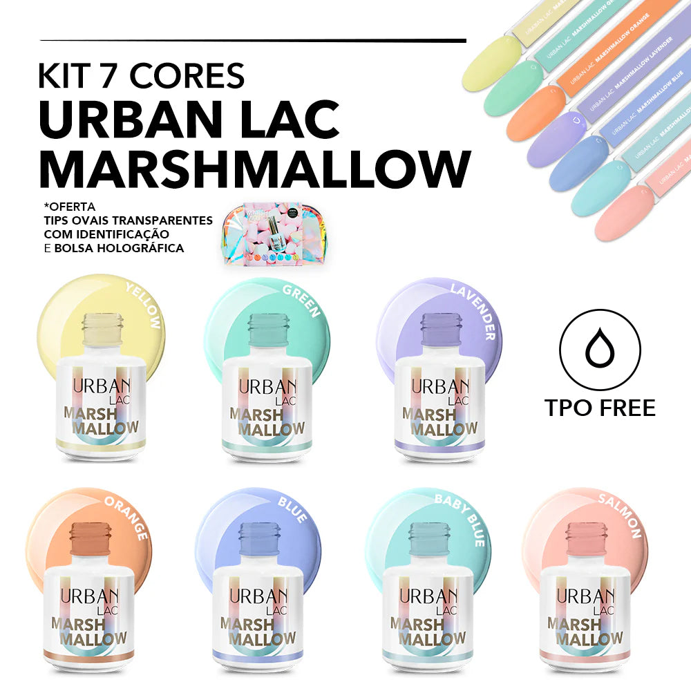 Kit 7 Cores Urban Lac Marshmallow