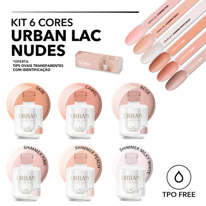Kit 6 Cores Nude Urban Lac 15ml