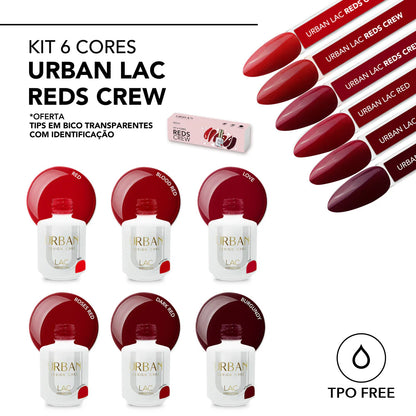 Kit 6 Cores Urban Lac Red Crew
