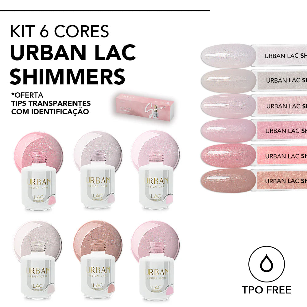 Kit 6 Cores Urban Lac Shimmers
