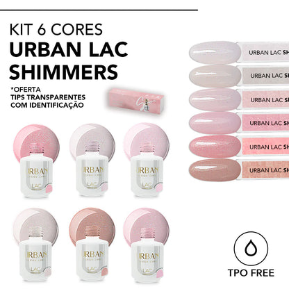 Kit 6 Cores Urban Lac Shimmers
