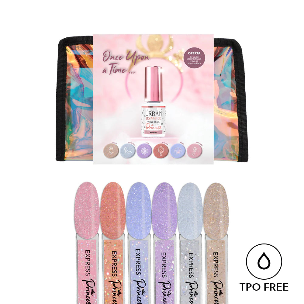 Kit Verniz Gel 6 Cores Express Princess - 1ª Edição 6ml