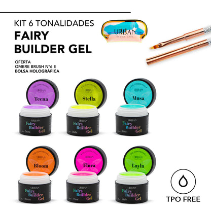 Kit Fairy Builder Gel 6 tonalidades