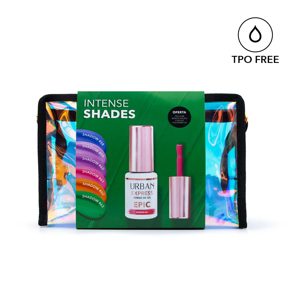 Kit Verniz Gel 6 Cores Express Epic Shadow Intense Shades (