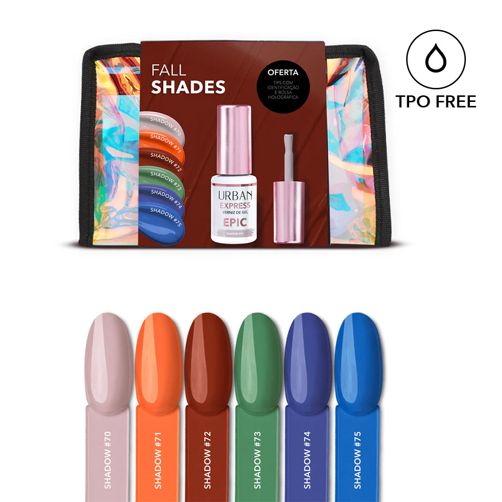 Kit Verniz Gel 6 cores Express Epic Fall Shades (