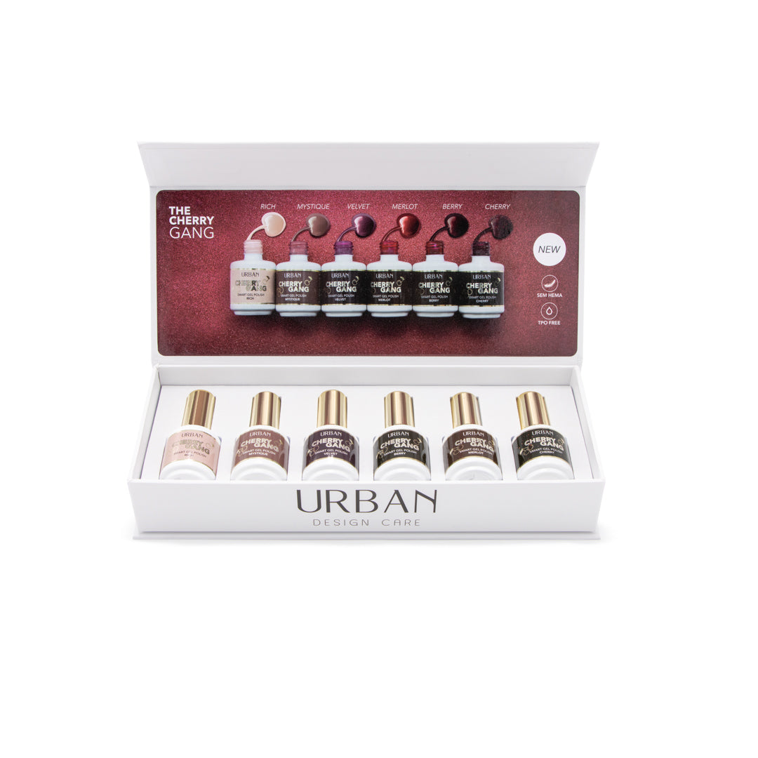 Kit Verniz Gel 6 Cores Smart Cherry Gang 15ml