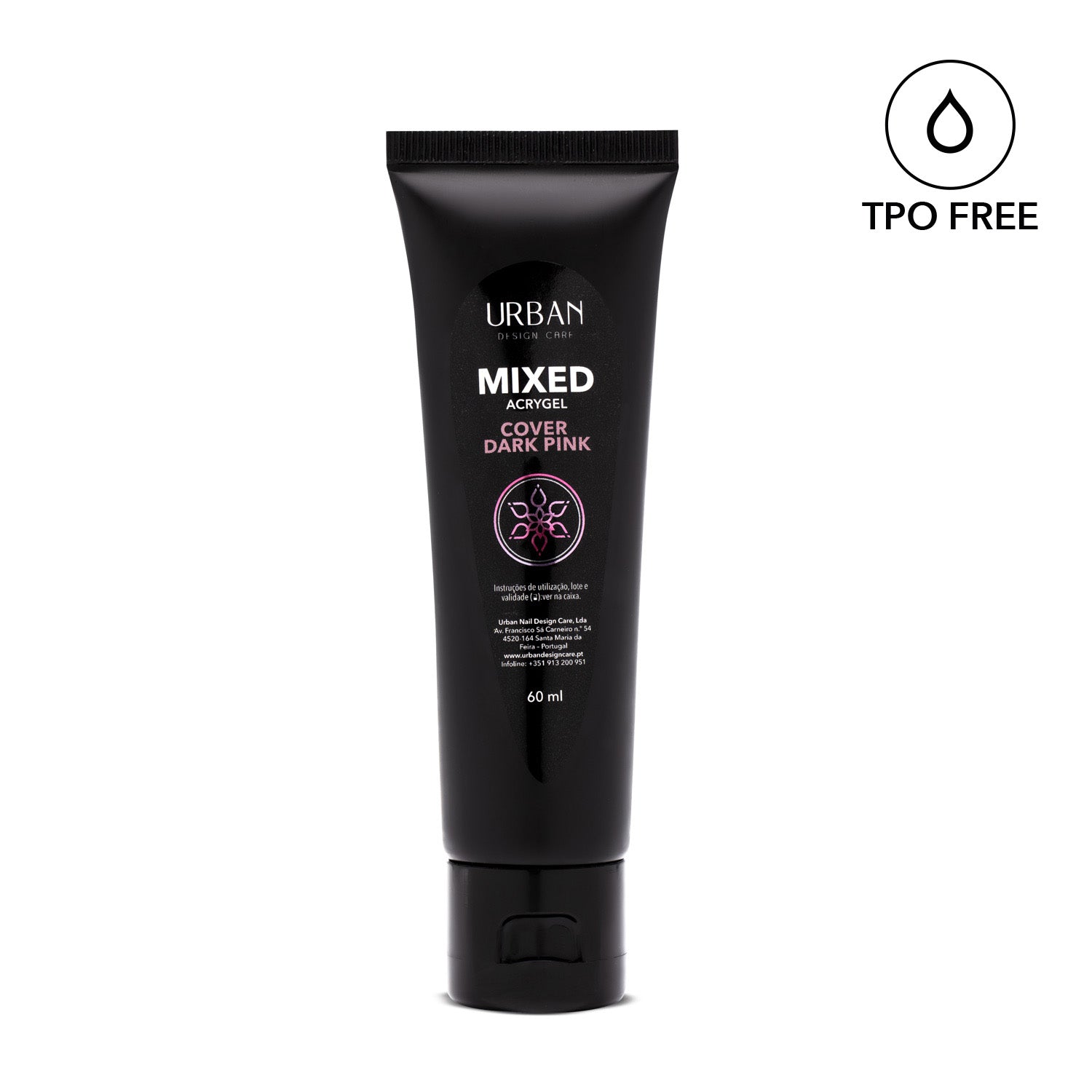Gemischtes Acrygel Cover Dunkelrosa 60ml
