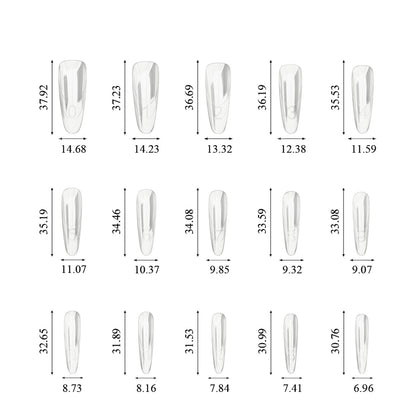 Caixa Dual Form Sandwich Nail Art Almond 240 uni.