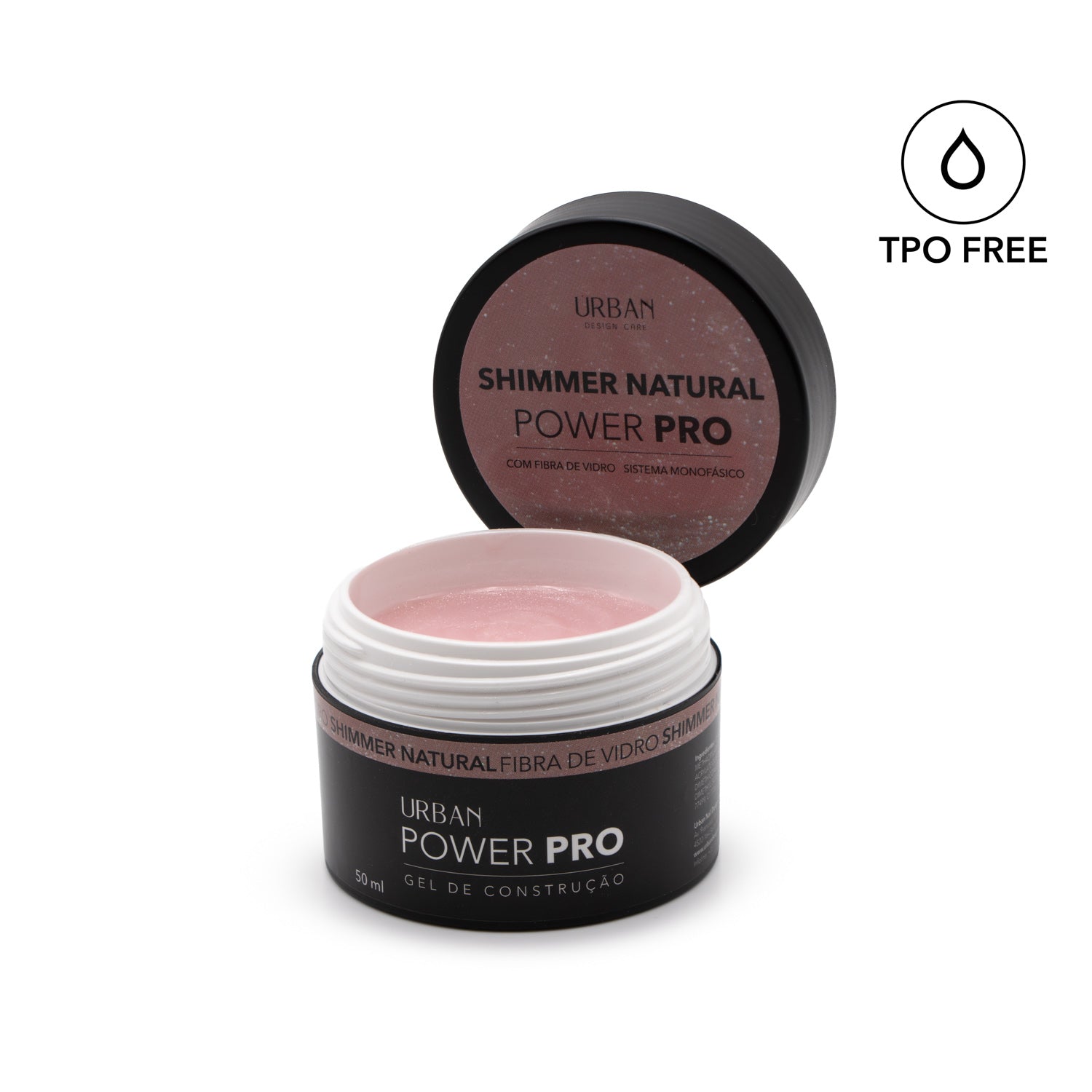 Gel de construção - Power Pro Shimmer Natural 50ml