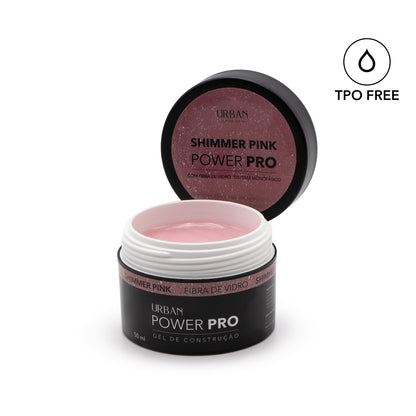 Gel de construção - Power Pro Shimmer Pink 50ml
