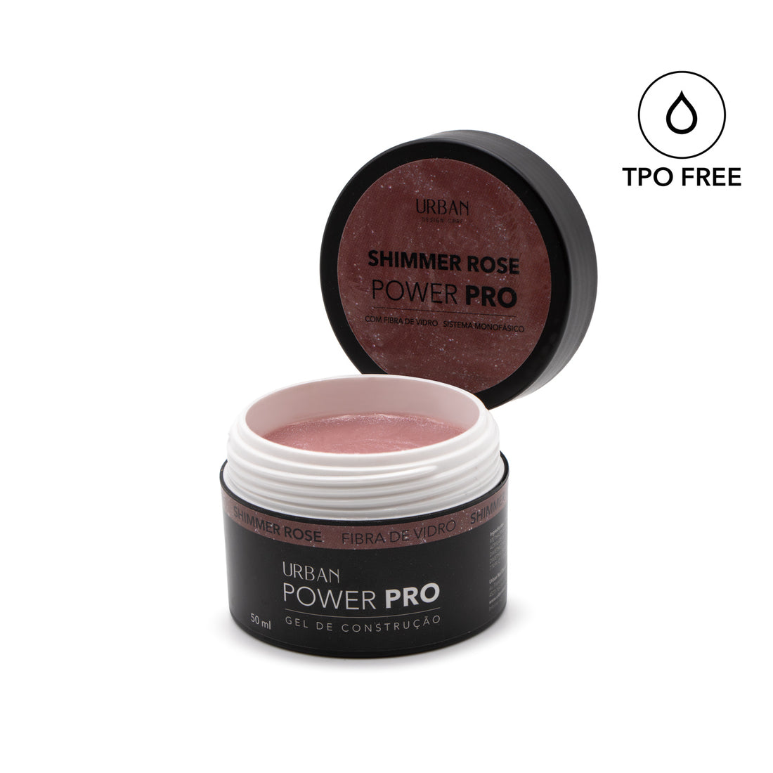 Gel de construção - Power Pro Shimmer Rose 50ml