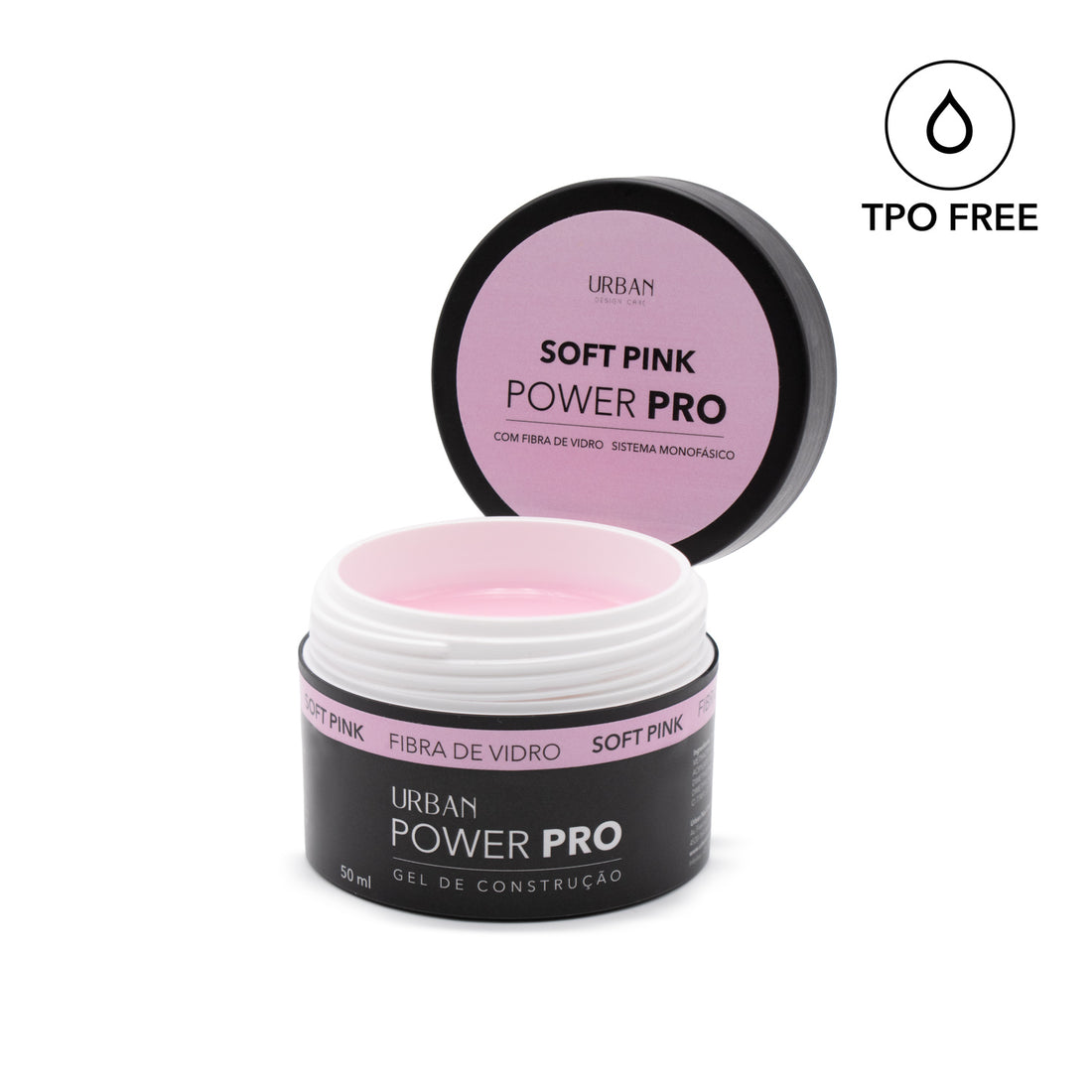 Gel de construção - Power Pro Soft Pink 50ml