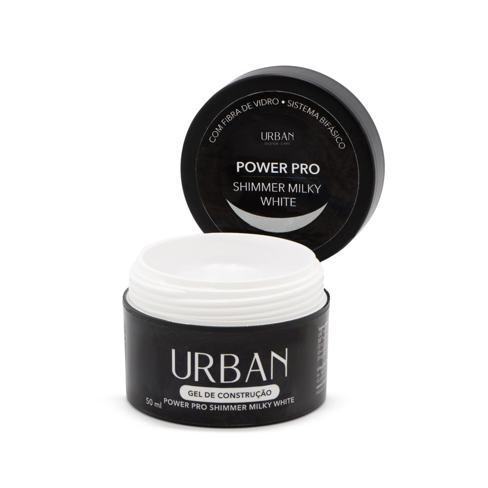Gel de construção - Power Pro Shimmer Milky White 50ml