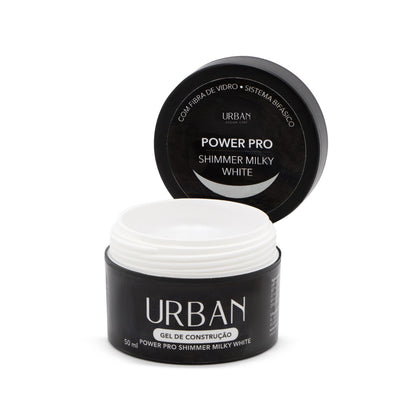 Gel de construção - Power Pro Shimmer Milky White 50ml