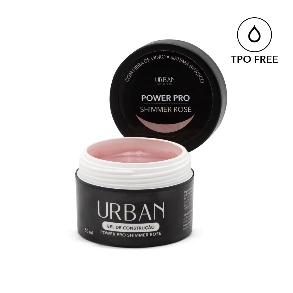 Gel de construção - Power Pro Shimmer Rose 50ml
