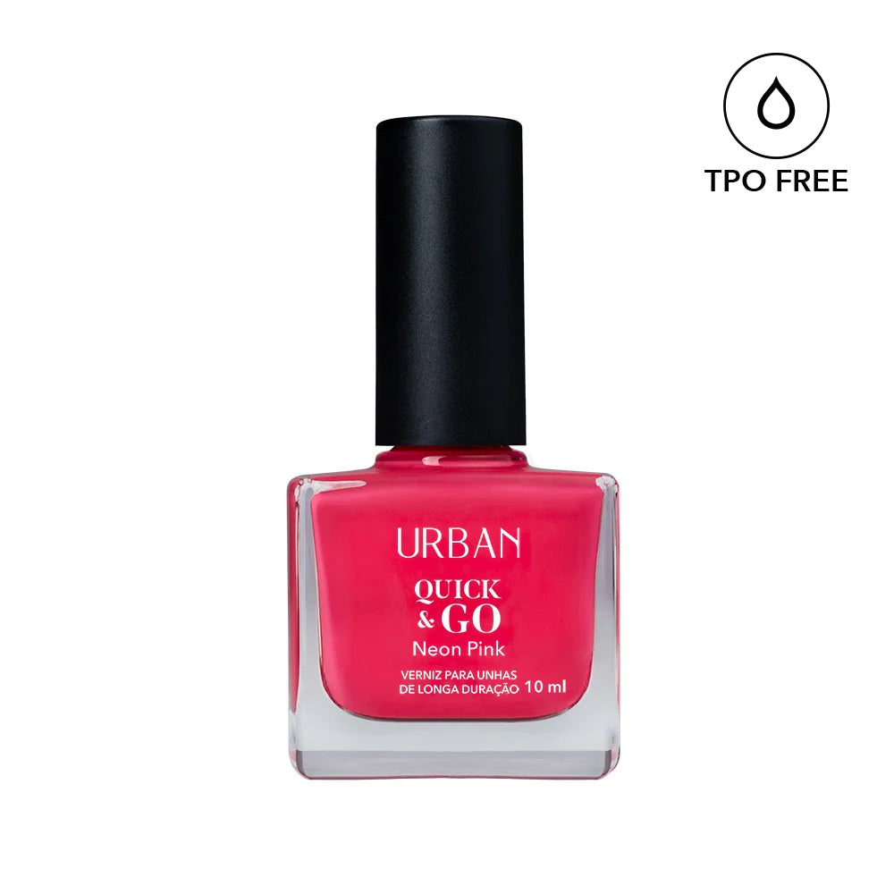 Verniz para Unhas Quick &amp; GO Neon Pink 10ml