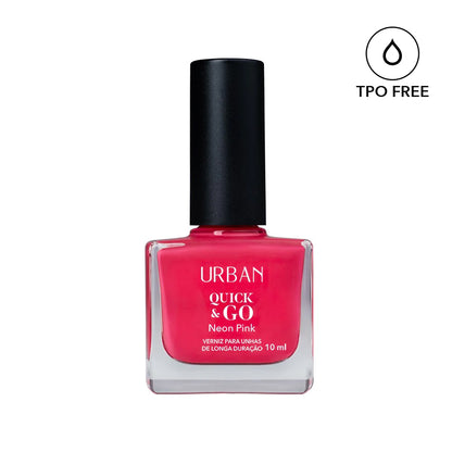 Verniz para Unhas Quick &amp; GO Neon Pink 10ml