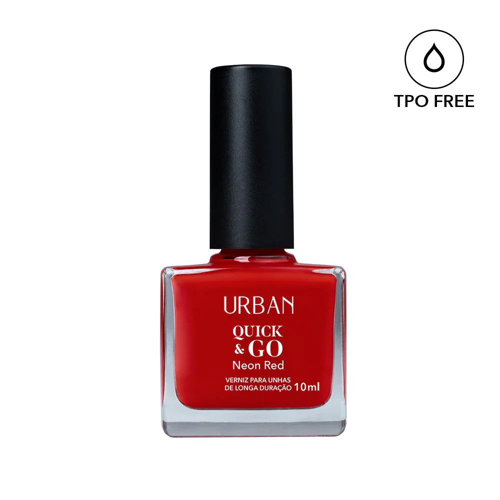 Verniz para Unhas Quick &amp; GO Neon Red 10ml