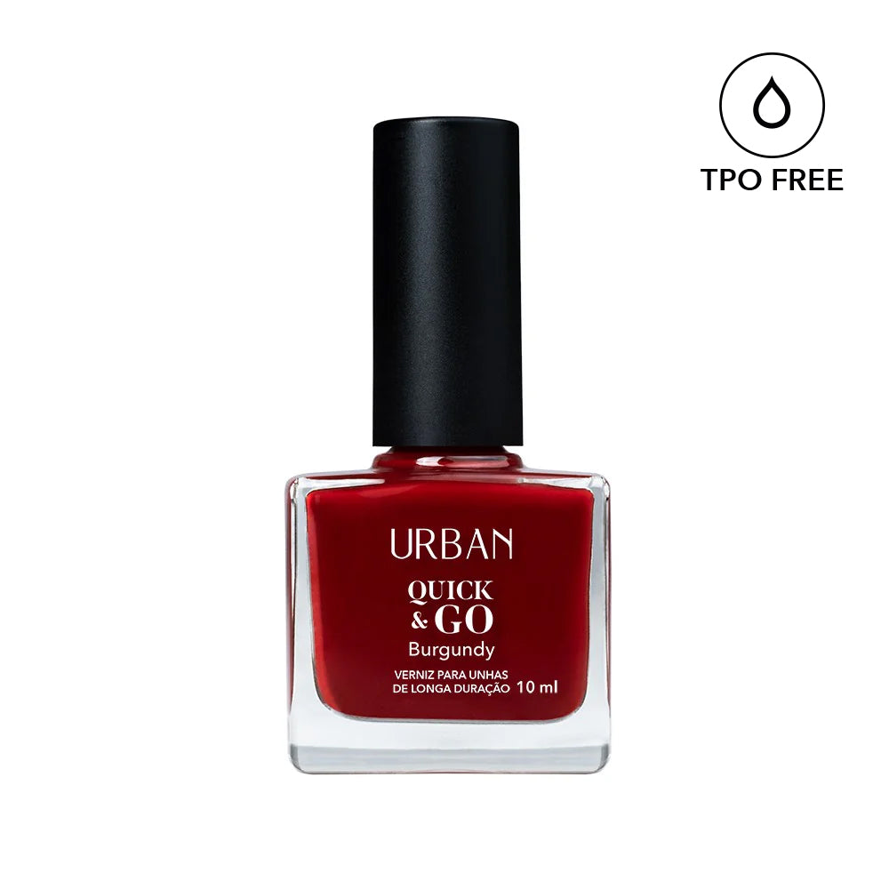 Verniz para Unhas Quick &amp; GO Burgundy 10ml