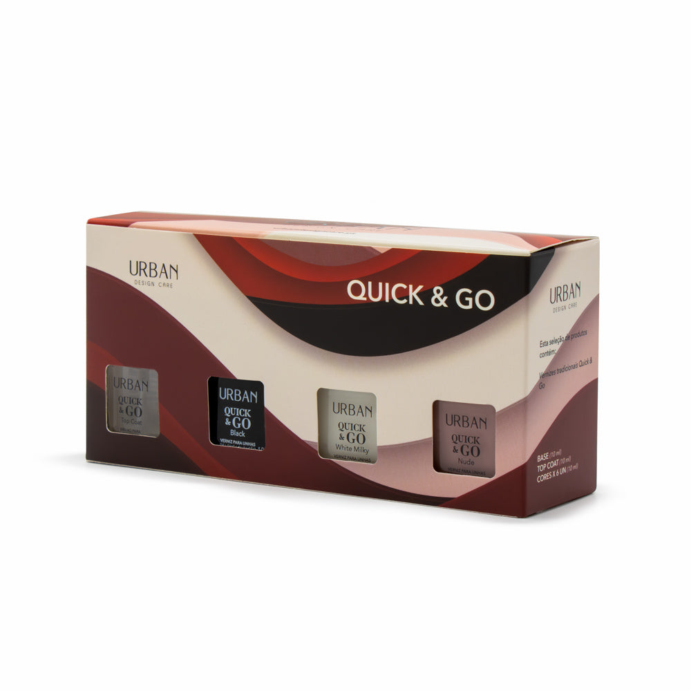 Kit Verniz para Unhas Quick &amp; Go 10ml