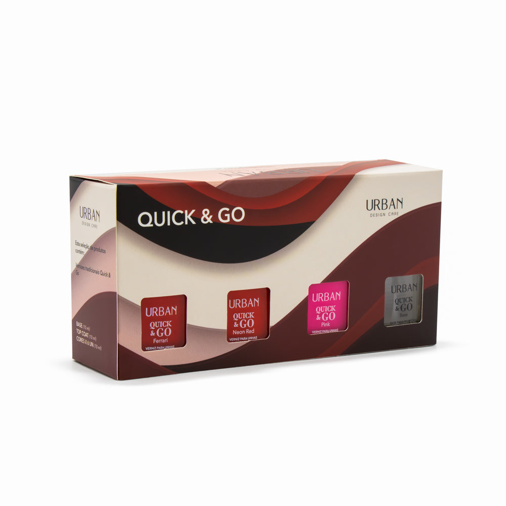 Kit Verniz para Unhas Quick &amp; Go 10ml