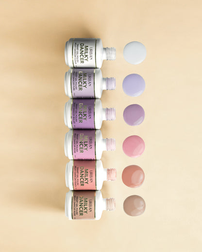 Kit 6 Cores Verniz Gel - Smart Milky Dancers