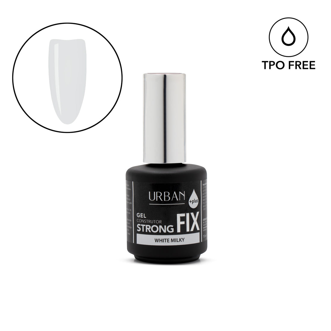 Gel Fix Strong Plus White Milky 15ml