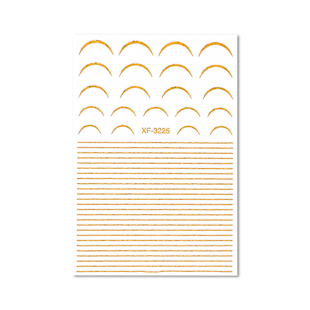 Stickers Golden Lines XF-3225 – Urban Design Care