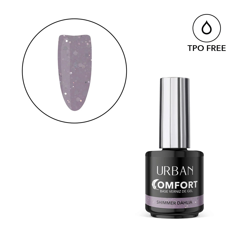 Base de Verniz Gel Comfort Shimmer Dahlia 15ml