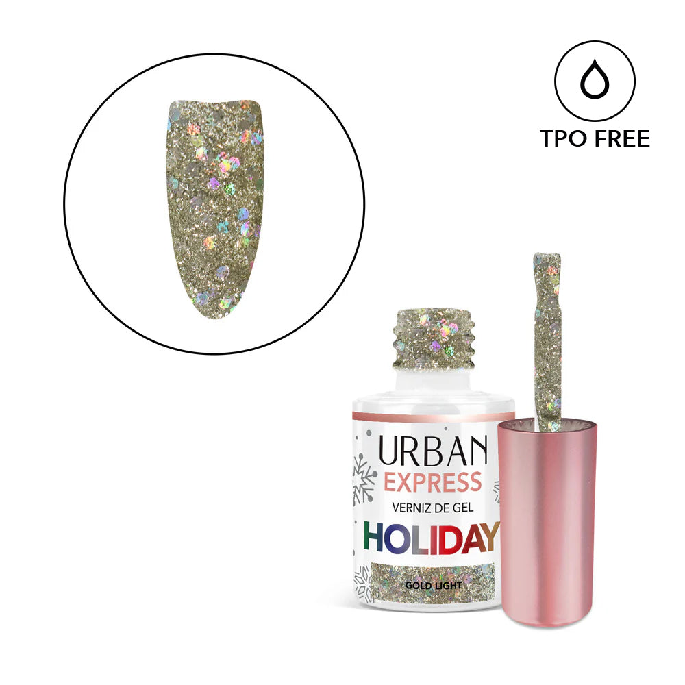 Verniz Gel Express Holiday Gold Light 6ml