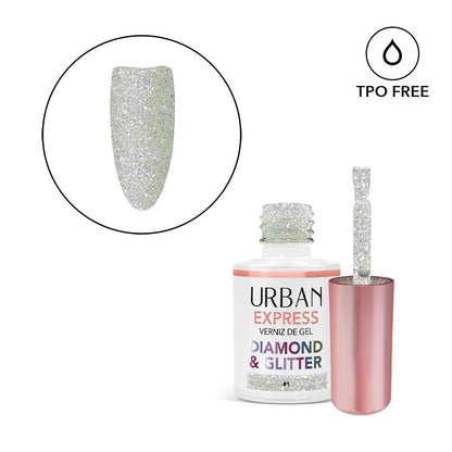 Verniz Gel Express Diamond &amp; Glitter 
