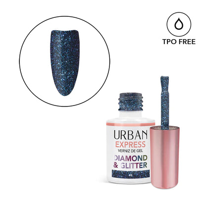 Verniz Gel Express Diamond &amp; Glitter 