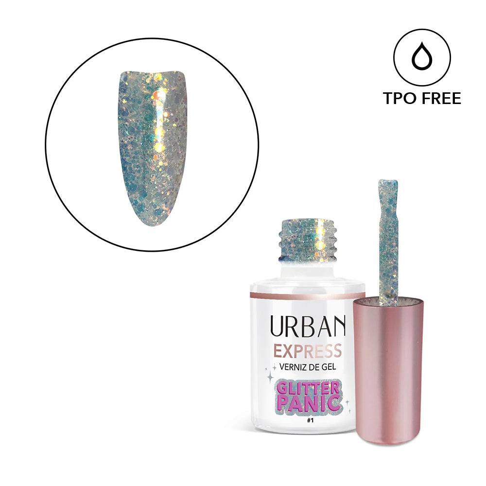 Verniz Gel Express Glitter Panic 