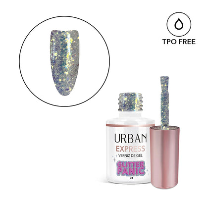 Verniz Gel Express Glitter Panic 