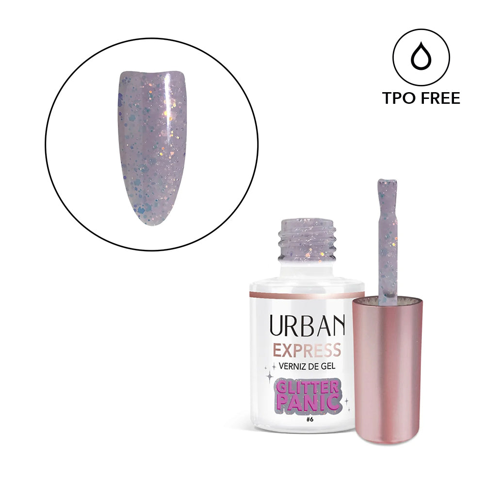 Verniz Gel Express Glitter Panic 