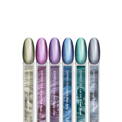 Kit 6 cores de Verniz Gel Express Silk Cat Eye