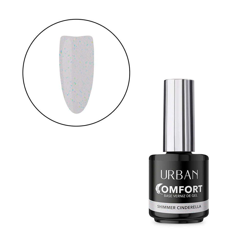 Base De Verniz Gel Comfort Shimmer Cinderella 15ml Urban Design Care Base De Verniz Gel Comfort Shimmer Cinderella 15ml Urban Design Care