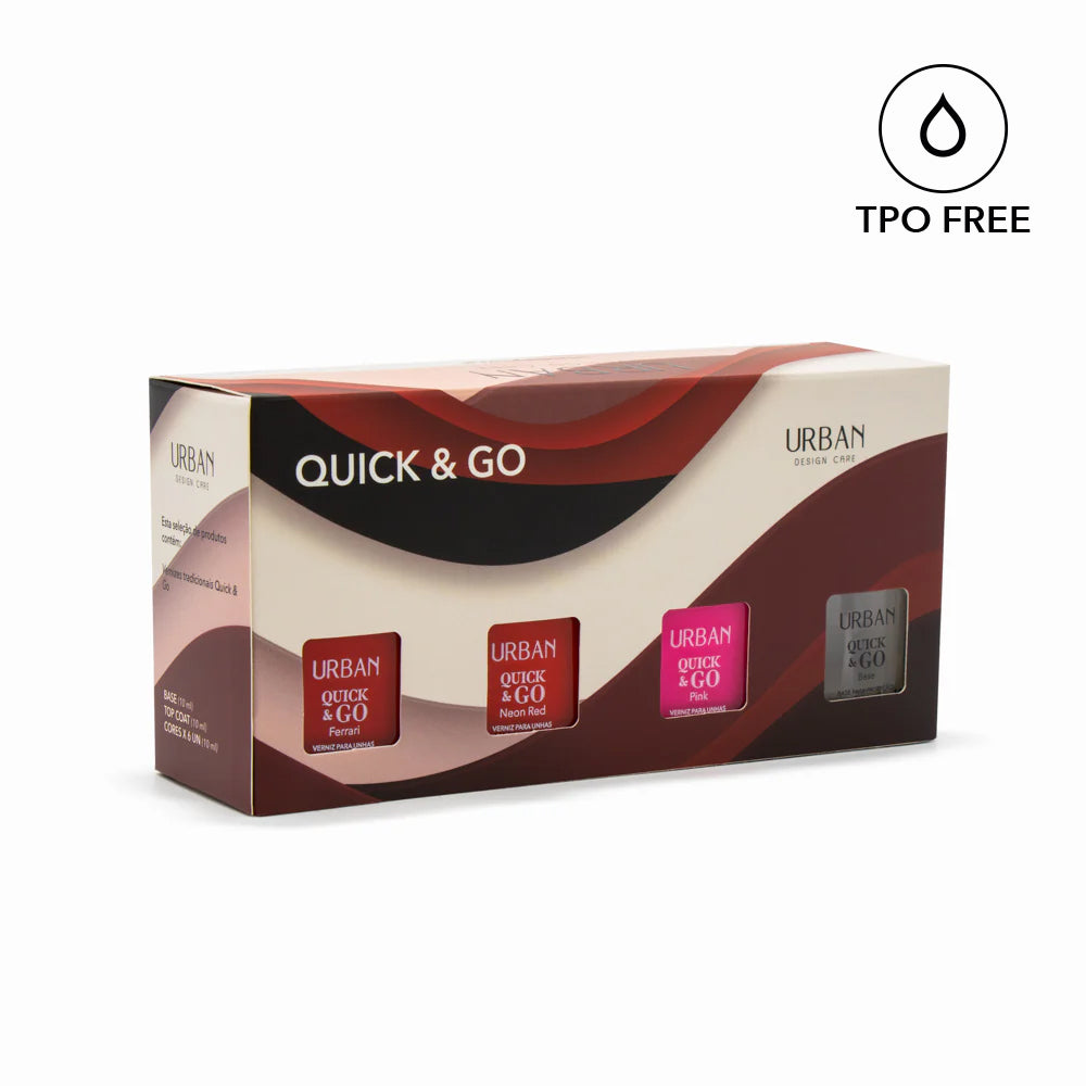 Kit Verniz para Unhas Quick &amp; Go 10ml