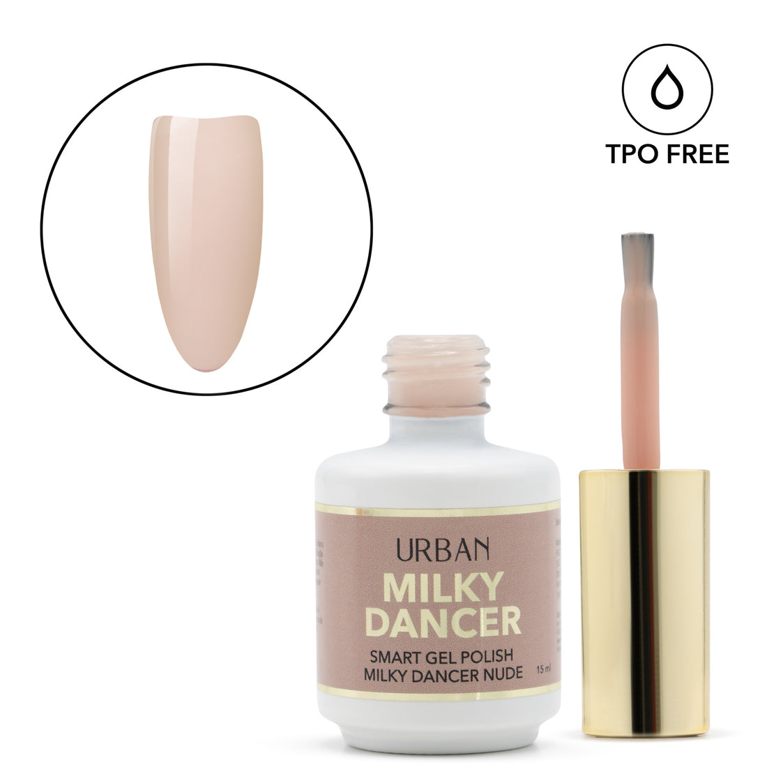 Cor de Verniz Gel - Smart Milky Dancer Nude 15ml