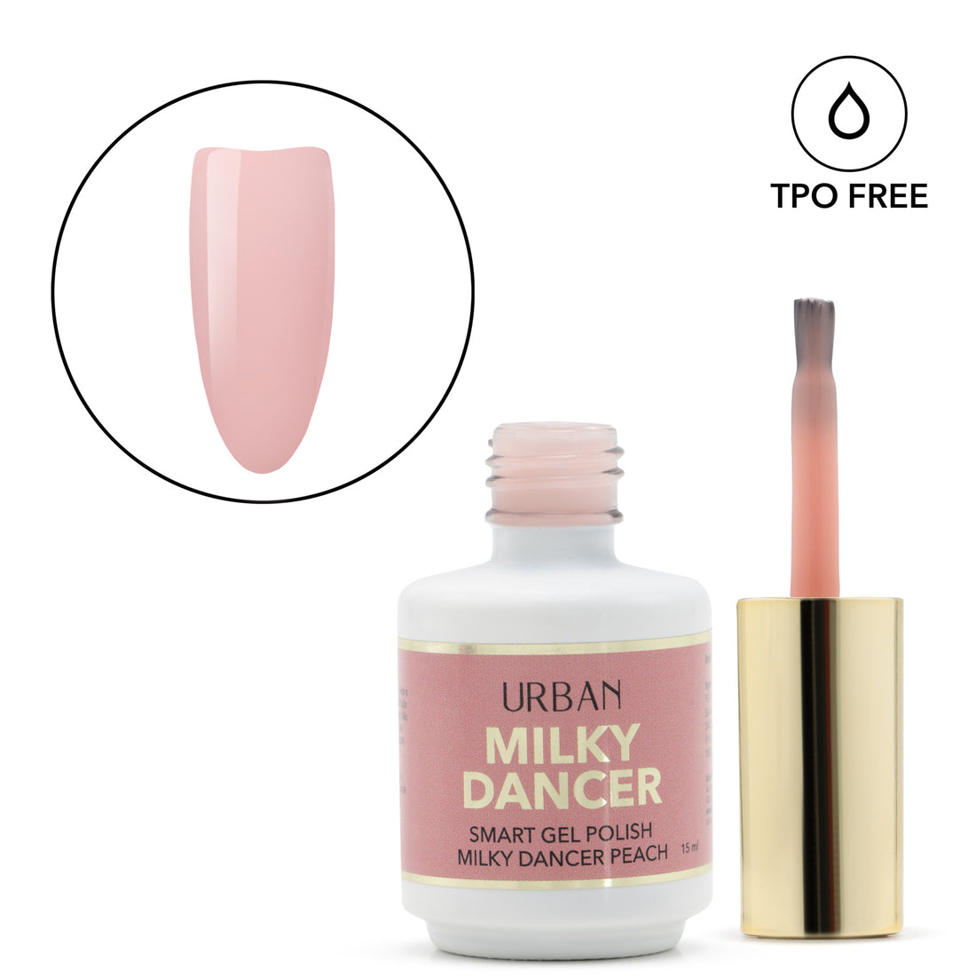 Cor de Verniz Gel - Smart Milky Dancer Peach 15ml