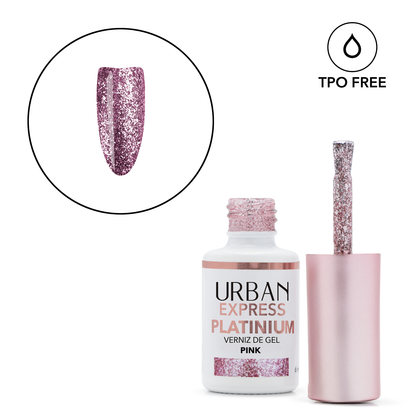 Vernis gel express Platinium rose n° 3 6ml